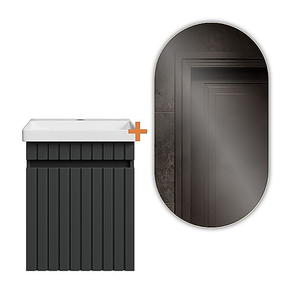 Planetmöbel Badmöbel-Set Cosmia, (Waschbecken mit Unterschrank, günstig online kaufen