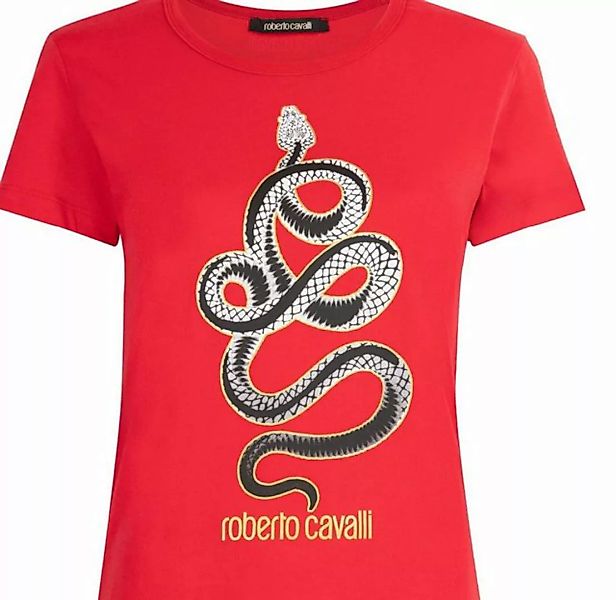 roberto cavalli T-Shirt ROBERTO CAVALLI PRINT MONOGRAM COTTON T-SHIRT TOP L günstig online kaufen