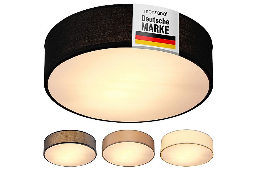 monzana Deckenleuchte Deckenleuchte, Innenbeleuchtung, Deckenlampe Stoff Sc günstig online kaufen