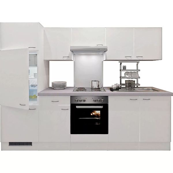 Flex-Well Classic Küchenzeile Wito 270 cm Weiß günstig online kaufen