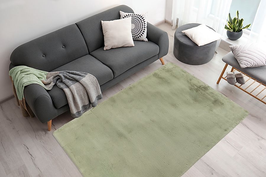 Arte Espina Fellteppich »Rabbit 100«, rechteckig, 45 mm Höhe, Kunstfell, Ka günstig online kaufen