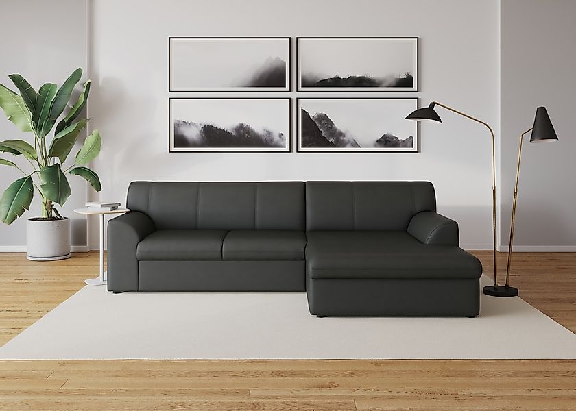 DOMO collection Ecksofa "Topper, elegant und zeitlos, kompaktes Stellmaß 24 günstig online kaufen