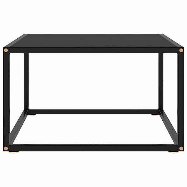 Beistelltisch Schwarz Mit Schwarzem Glas 60x60x35 Cm günstig online kaufen