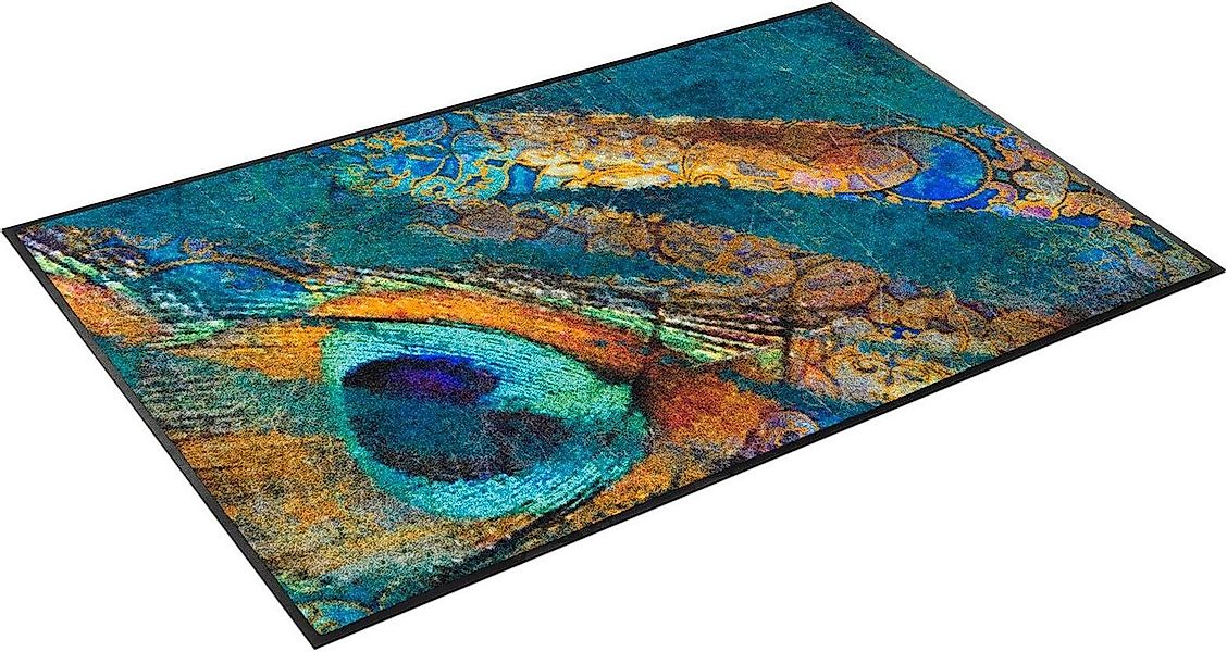 wash+dry by Kleen-Tex Teppich Exotic Pavo, rechteckig, Höhe: 7 mm, rutschhe günstig online kaufen