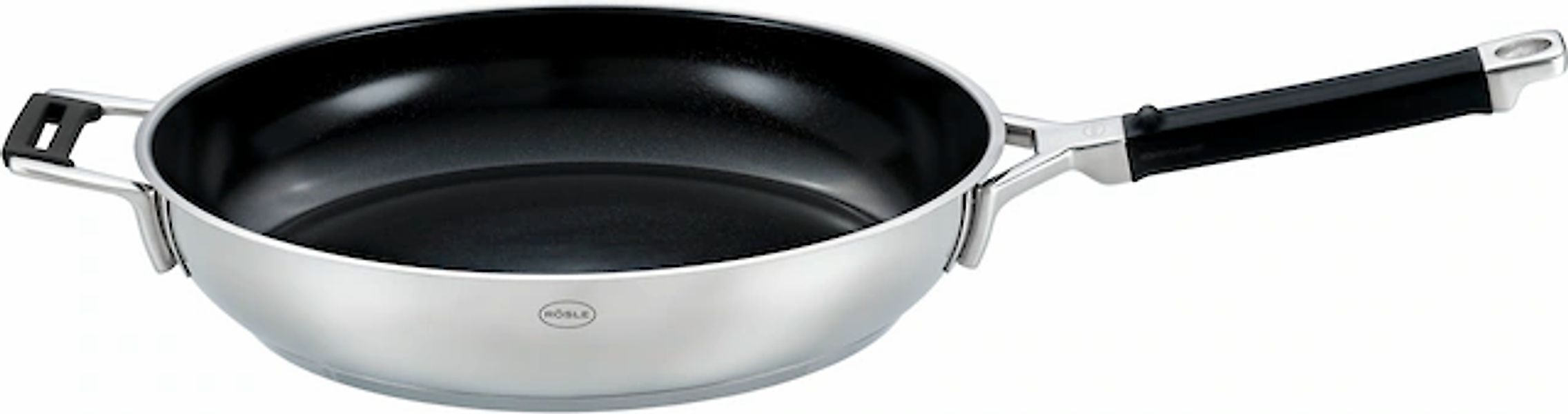 RÖSLE Bratpfanne »SILENCE PRO CeraPlus« Edelstahl 18/10 1 Stk. tlg. natürli günstig online kaufen