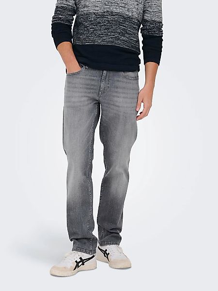 ONLY & SONS Straight-Jeans "ONSWEFT REGULAR WB 0021 TAI DNM NOOS" im 4-Pock günstig online kaufen