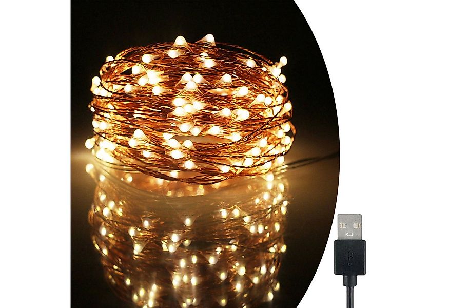MUPOO Lichterkette Led Lichterkette, 5M 50 LED/10M 100LED/20M 200 LED Kupfe günstig online kaufen