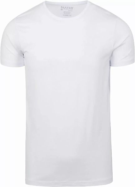 Slater 2er-Pack 10+10 T-shirt O-Hals Weiß - Größe XXL günstig online kaufen