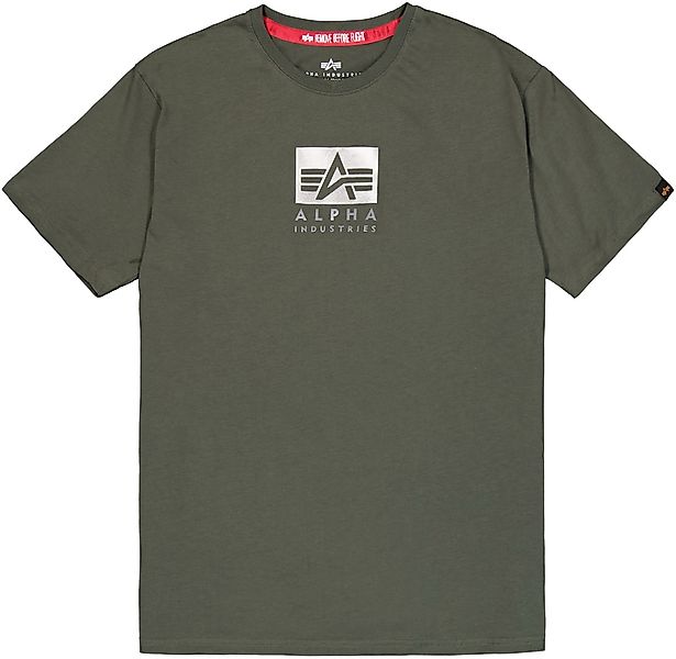 Alpha Industries Rundhalsshirt "Satin Logo T" günstig online kaufen