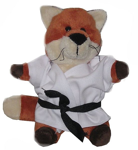 BAY-Sports Plüschfigur Fuchs Plüschtier Stofftier Kampfsport Karate Kickbox günstig online kaufen