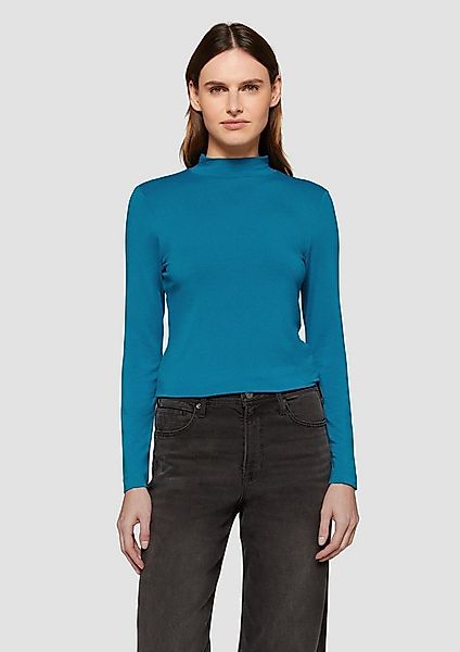 s.Oliver Langarmshirt T-Shirt Schmal geschnittenes Langarmshirt aus Viskose günstig online kaufen
