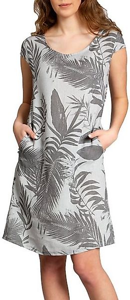 Caspar Sommerkleid SKL027 knielanges elegantes Damen Sommer Leinenkleid günstig online kaufen