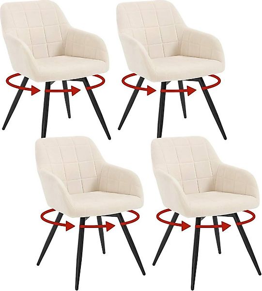 Woltu Esszimmerstuhl (4 St), gepolsterter ergonomischer, günstig online kaufen