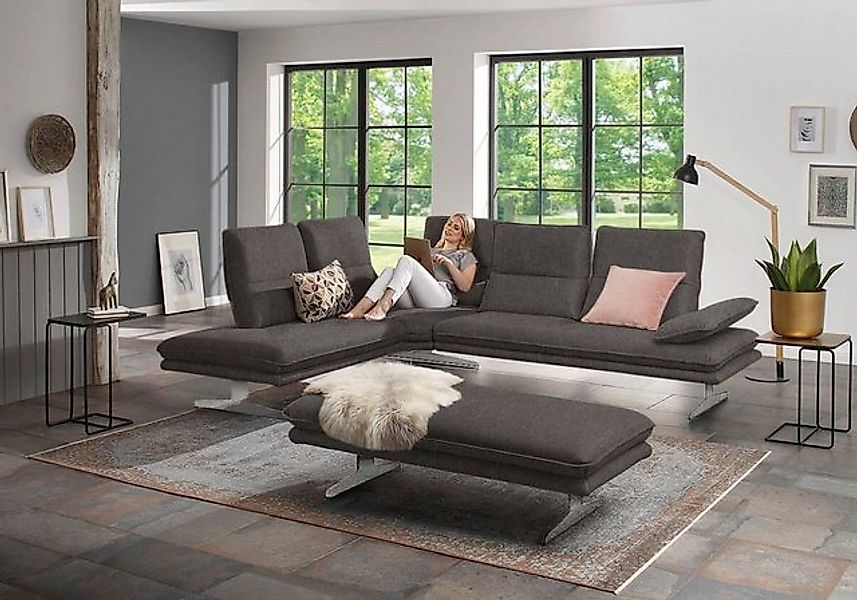 W.SCHILLIG Ecksofa broadway, Designsofa, mit tollem Sitzkomfort, L-Form, Si günstig online kaufen