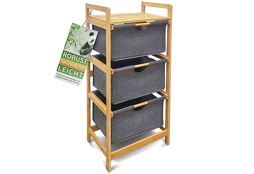HEIMWERT Wäschekorb Wäschekorb Regal 3 Fächer Wäschesortierer Wäschesammler günstig online kaufen