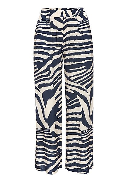 LASCANA Palazzohose mit Animalprint, Schlupfhose, Wide-Leg, günstig online kaufen