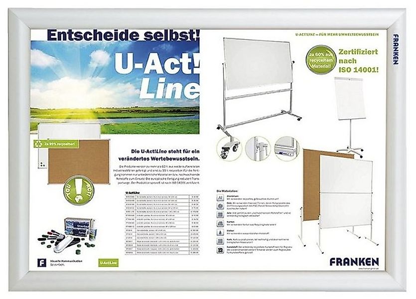 FRANKEN Vitrine FRANKEN Klapprahmen Security silber 32,8 x 45,1 cm günstig online kaufen