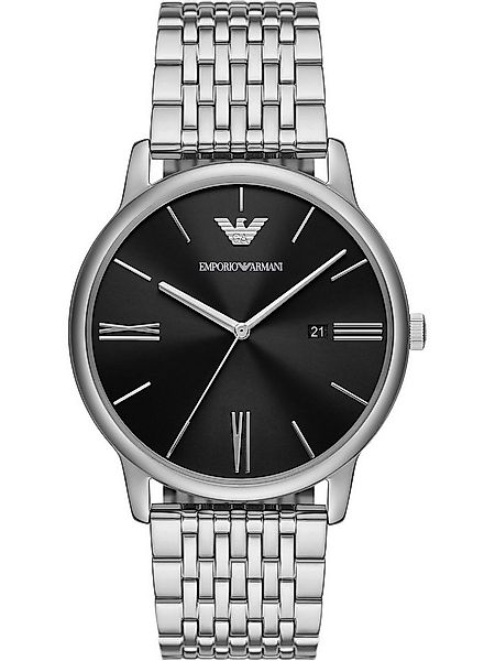 Emporio Armani Quarzuhr Emporio Armani Herren-Uhren Analog Quarz günstig online kaufen