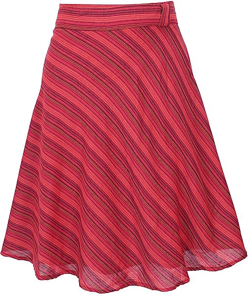 Guru-Shop Minirock Leichter gestreifter Wickelrock, Boho.. günstig online kaufen