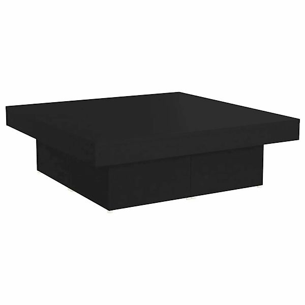 Couchtisch Schwarz 90x90x28 Cm Spanplatte günstig online kaufen