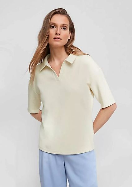 Comma Shirttop T-Shirt mit Polokragen günstig online kaufen