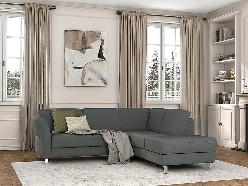 sit&more Ecksofa »Visby L-Form« Wahlweise mit Bettfunktion und Stauraum, fr günstig online kaufen