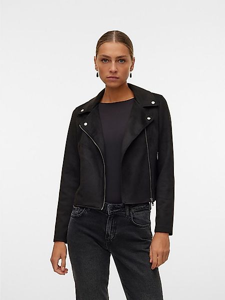 Vero Moda Bikerjacke VMJOSE SHORT FAUX SUEDE JACKET GA NOOS mit asymetrisch günstig online kaufen
