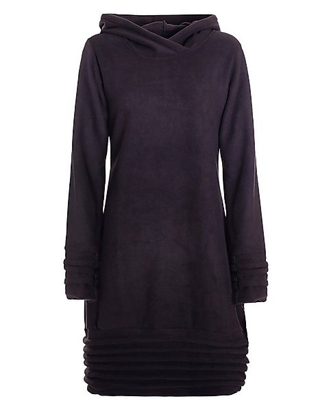 Vishes Tunikakleid Fleece Pulloverkleid mit Kapuze und Daumenloch - warm un günstig online kaufen