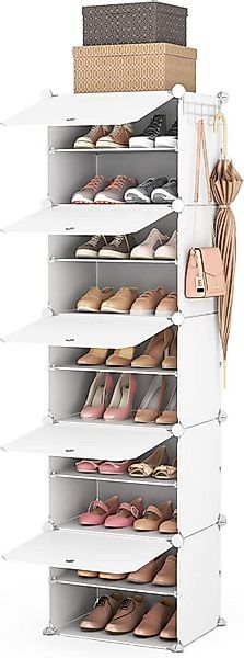 Vicye Schuhabtropfschale 10-Ebenen Schuhregal Organizer, 20 günstig online kaufen