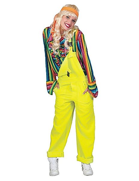 Espa Kostüm 80er-Latzhose neongelb günstig online kaufen