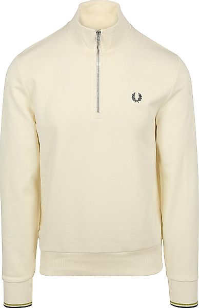 Fred Perry Half Zip Pullover Ecru 46A - Größe XL günstig online kaufen