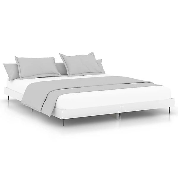 vidaXL Bettgestell Weiß 200x200 cm Holzwerkstoff 832213 günstig online kaufen