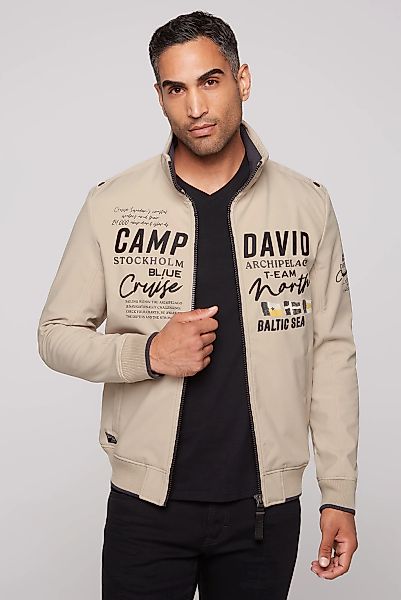 CAMP DAVID Softshelljacke, ohne Kapuze, mit Stehkragen und Logo-Prints und günstig online kaufen