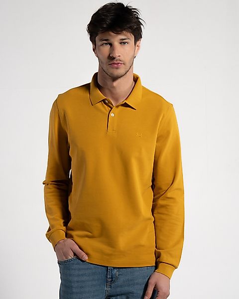 GORG Langarm-Poloshirt Herren Langarm-Poloshirt aus Bio-Baumwolle günstig online kaufen