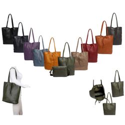ITALYSHOP24 Schultertasche SET 2in1 Damen Tasche günstig online kaufen