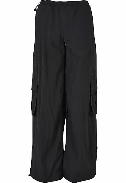 URBAN CLASSICS Stoffhose "Urban Classics Damen Ladies Wide Crinkle Nylon Ca günstig online kaufen