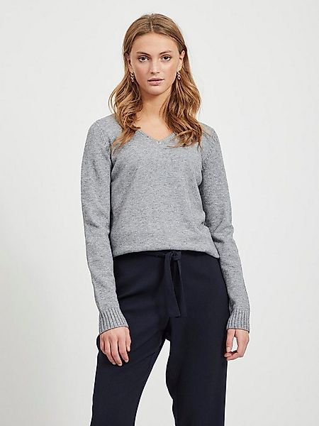 Vila V-Ausschnitt-Pullover VIRIL V-NECK L/S KNIT TOP - NOOS günstig online kaufen
