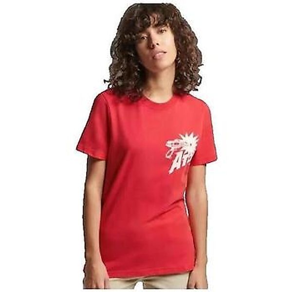 Superdry  T-Shirt T-shirt  Vintage Crossing Lines slim rouge günstig online kaufen