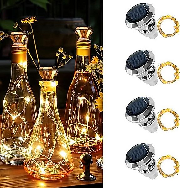 autolock Lichterkette Flaschenlichter, 4 Stück LED Flaschenlichterkette Kor günstig online kaufen