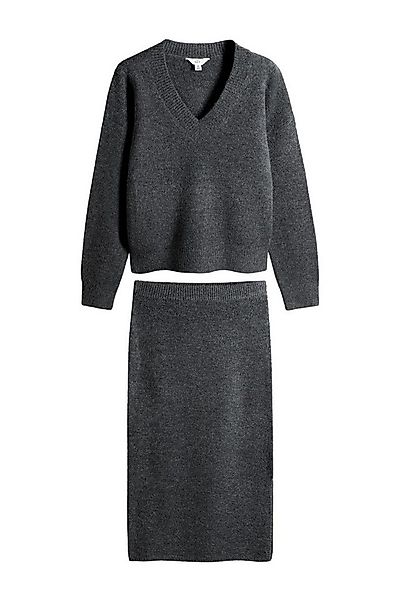 The Set Sweatanzug The Set Strickpullover mit passendem Midirock (2-tlg) günstig online kaufen