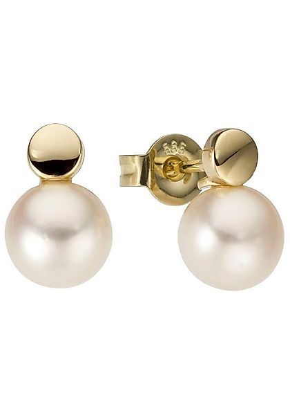 JOBO Paar Ohrstecker Ohrringe mit Perlen, 585 Gold günstig online kaufen