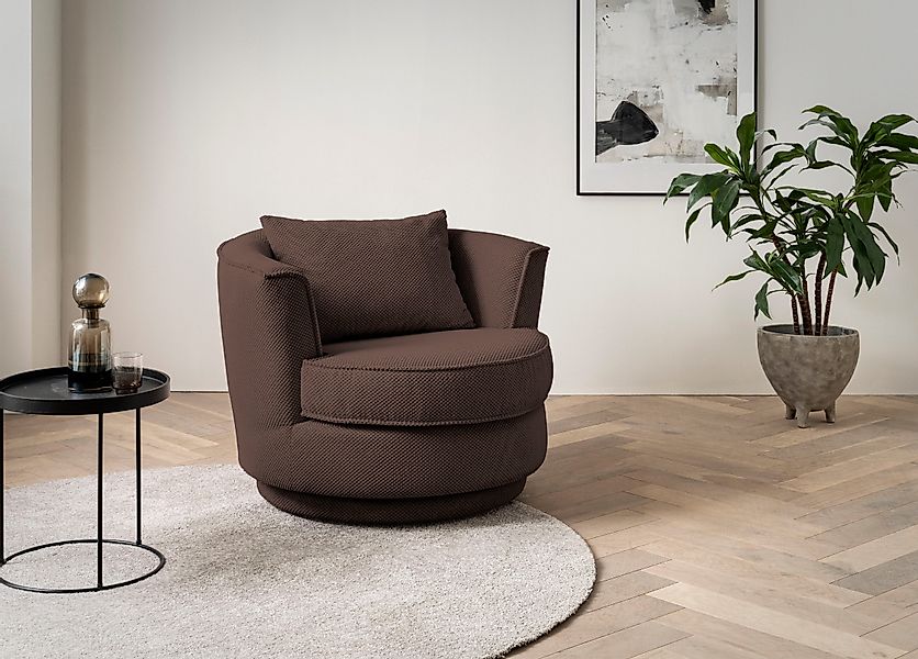 Home affaire Drehsessel "MAISIE, Lese-Sessel, Love Seat," trendige Stoffe M günstig online kaufen