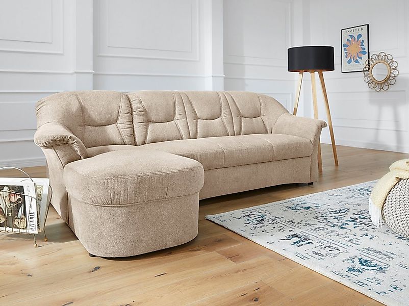 DOMO collection Ecksofa "Sarafina zeitlos und komfortabel, optional mit Fed günstig online kaufen