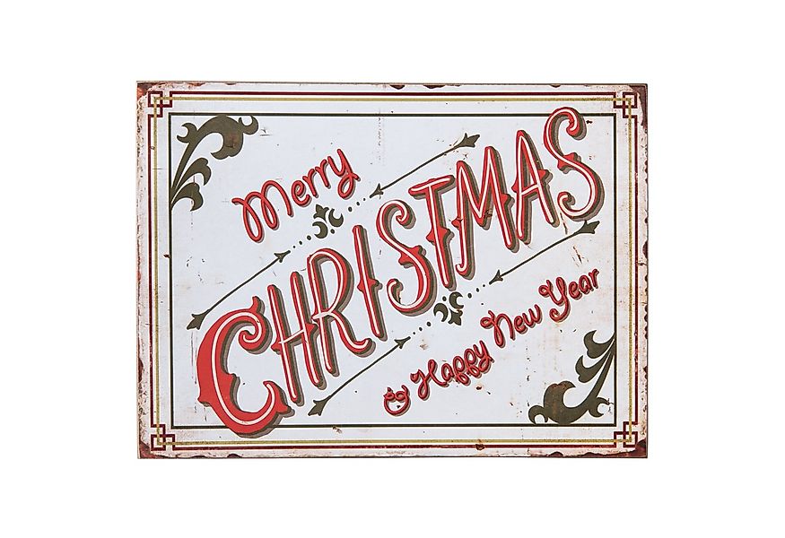 Clayre & Eef Wandbild, Weihnachten, Weihnachts Wandbild mit Hinweis auf Fro günstig online kaufen