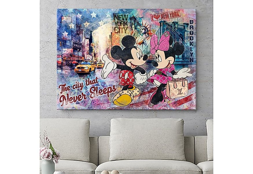 Artmazing Leinwandbild Mickey never Sleeps, XXL Leinwand 120x80, Poster & K günstig online kaufen