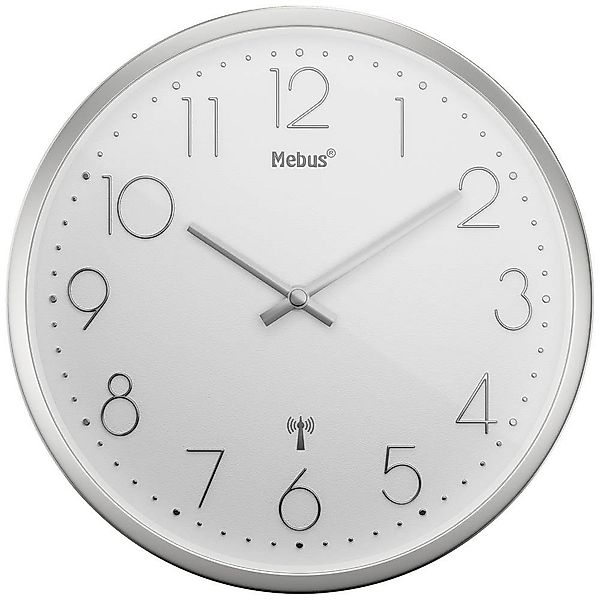 Mebus Wanduhr Funk Wanduhr (Schleichendes Uhrwerk günstig online kaufen