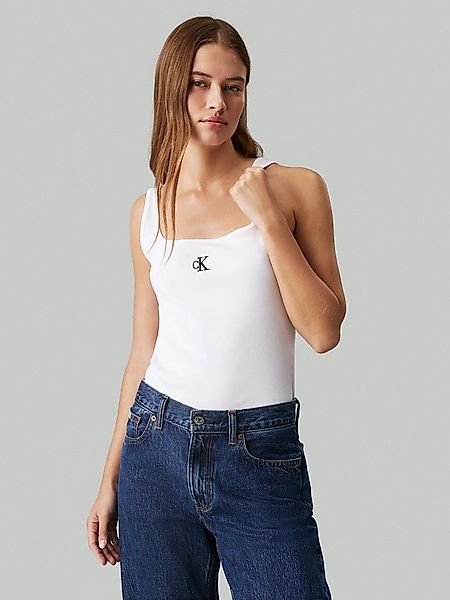 Calvin Klein Jeans Tanktop CK RIB TANK TOP mit eckigem Ausschnitt günstig online kaufen