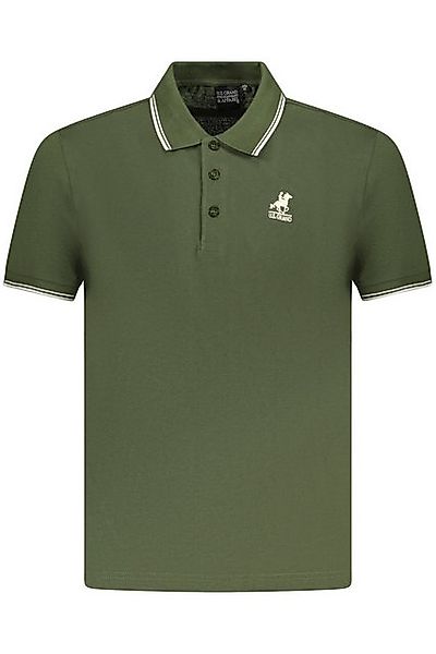 U.S. GRAND POLO Poloshirt Herren Kurzarm-Poloshirt in Grün mit günstig online kaufen