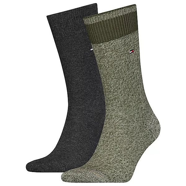 Tommy Hilfiger Seasonal Mouline Socken 2 Paare EU 39-42 Olive günstig online kaufen