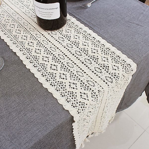Rosnek Tischläufer Vintage, Baumwolle, Boho-Stil, für günstig online kaufen